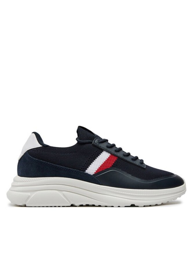 Tommy Hilfiger Sneakersy Modern Runner Premium Knit FM0FM05135 Granatowy