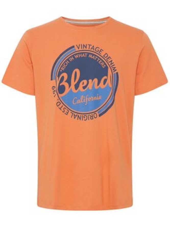 Blend T-Shirt 20715308 Pomarańczowy Regular Fit