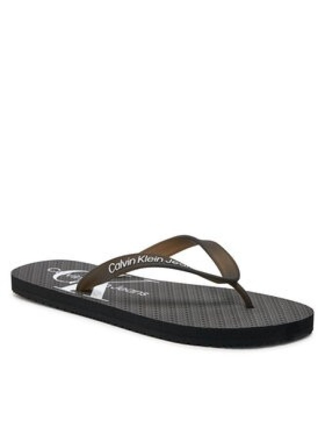 Calvin Klein Jeans Japonki Beach Sandal Glossy YM0YM00952 Czarny