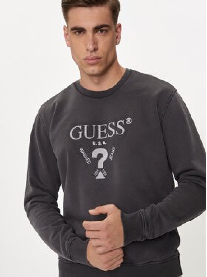 Guess Bluza M4YQ07 KBY51 Czarny Regular Fit