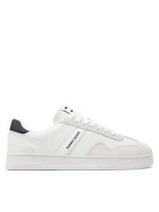 Tommy Jeans Sneakersy Tjm Leather Retro Cupsole EM0EM01414 Écru