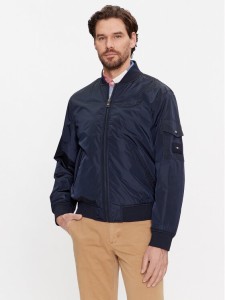 Tommy Hilfiger Kurtka bomber MW0MW31642 Granatowy Regular Fit