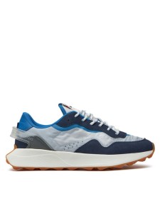 Tommy Jeans Sneakersy Tjm Runner Mix Material EM0EM01437 Granatowy