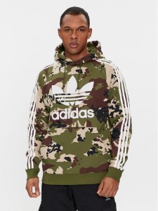 adidas Bluza Camo IS0209 Zielony Regular Fit