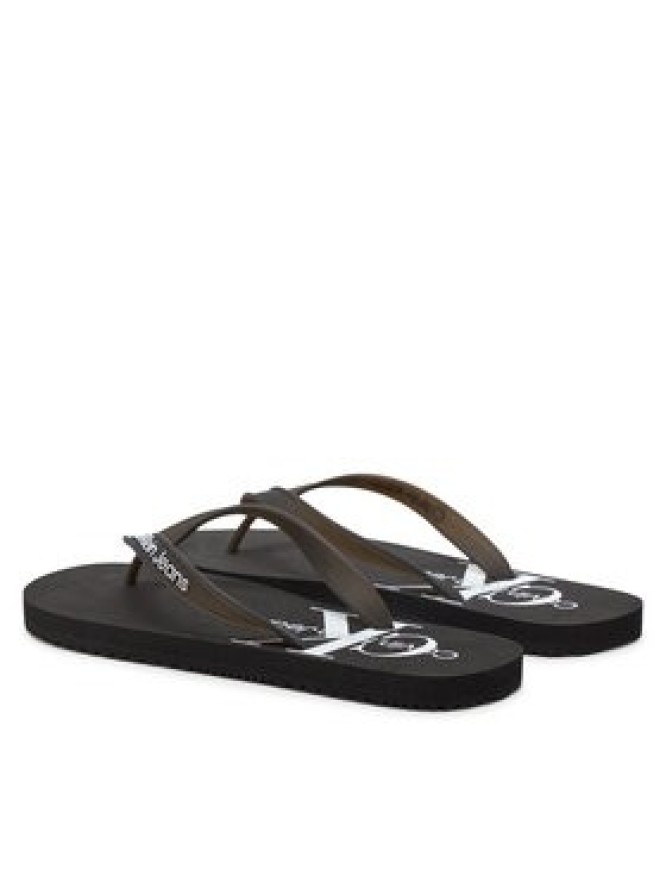 Calvin Klein Jeans Japonki Beach Sandal Monogram Tpu YM0YM00838 Czarny