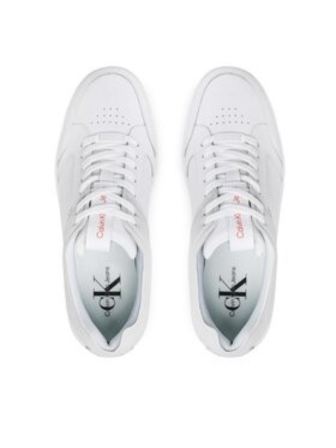 Calvin Klein Jeans Sneakersy Basket Cupsole High/Low Freq YM0YM00611 Biały