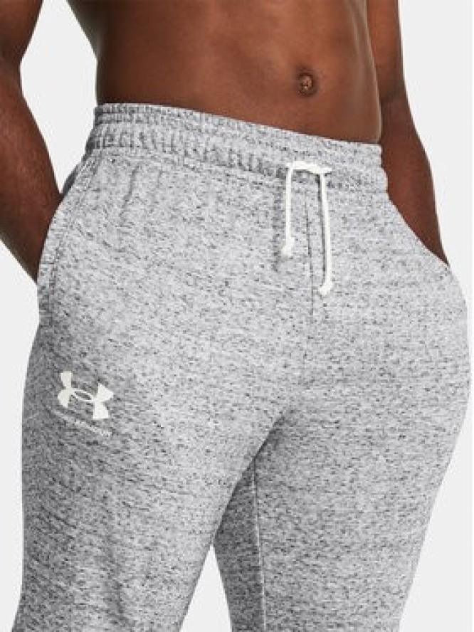 Under Armour Spodnie dresowe Ua Rival Terry Jogger 1380843-011 Szary Fitted Fit