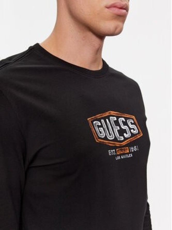 Guess Longsleeve M4RI34 J1314 Czarny Slim Fit