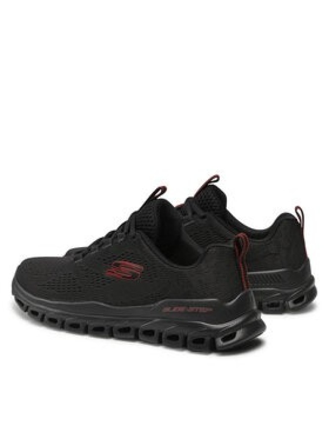 Skechers Sneakersy Fasten Up 232136/BBK Czarny