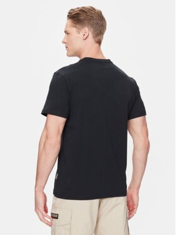Napapijri T-Shirt Salis NP0A4H8D Czarny Regular Fit