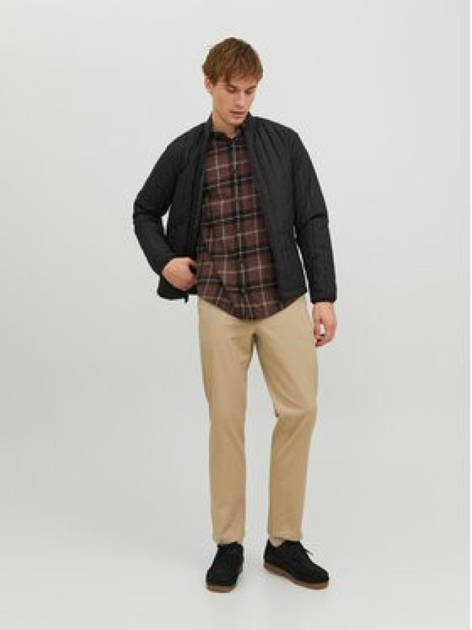 Jack&Jones Koszula 12235982 Brązowy Slim Fit