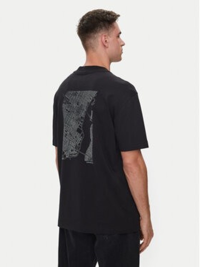 Calvin Klein Jeans T-Shirt City Grid Map J30J325689 Czarny Regular Fit