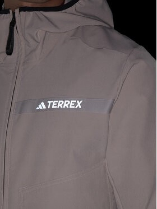 adidas Kurtka outdoor Terrex Multi HZ4423 Beżowy Slim Fit
