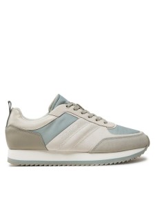 Calvin Klein Sneakersy Low Top Lace Up Mix HM0HM01495 Szary