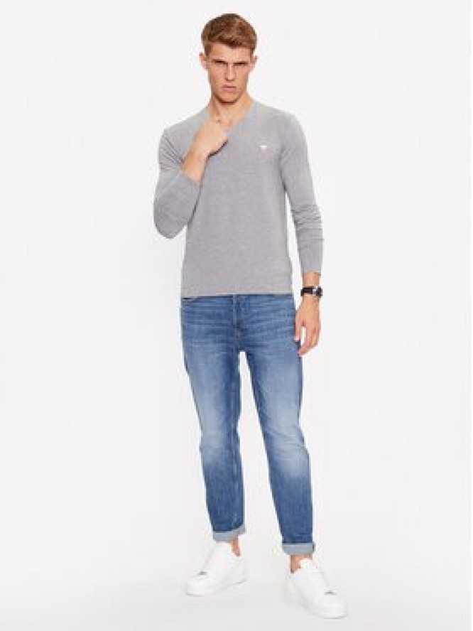 Guess Longsleeve M2YI08 J1314 Szary Slim Fit