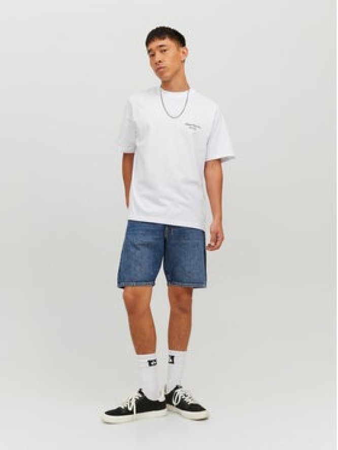 Jack&Jones T-Shirt Grocery 12230754 Biały Oversize