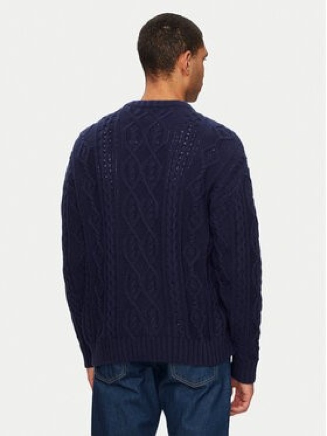 Gap Sweter 787133-00 Granatowy Relaxed Fit