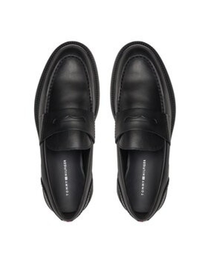 Tommy Hilfiger Półbuty Comfort Lwt Lth Loafer FM0FM05089 Czarny