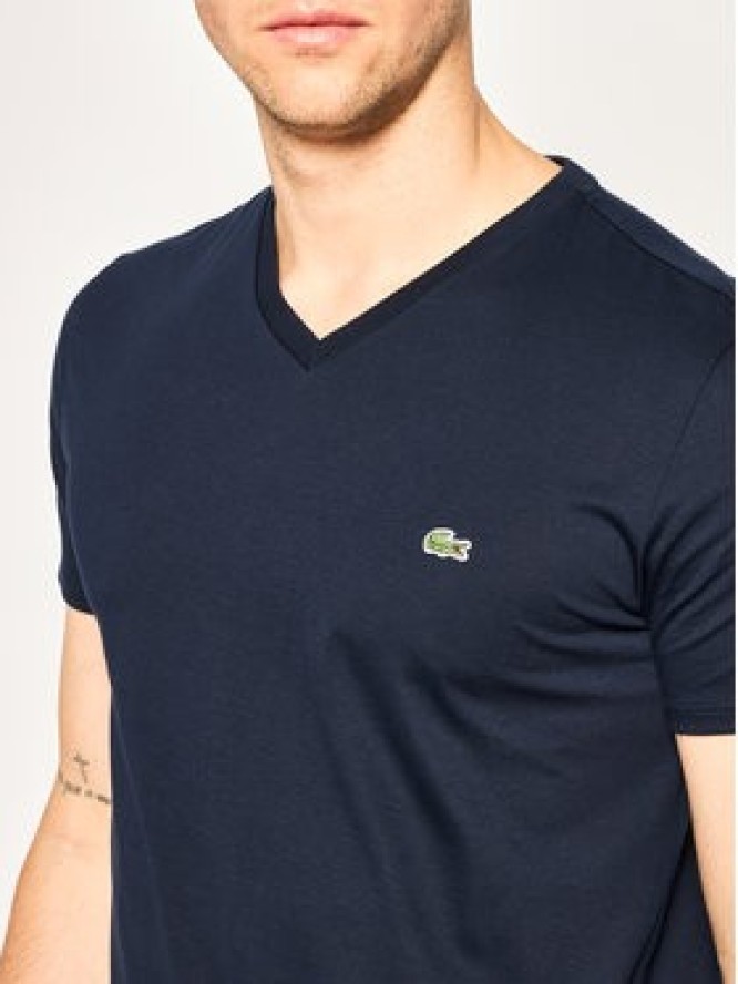 Lacoste T-Shirt TH6710 Granatowy Regular Fit