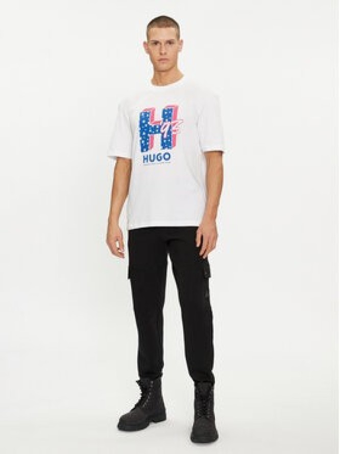 Hugo T-Shirt Nentryle 50513411 Biały Relaxed Fit