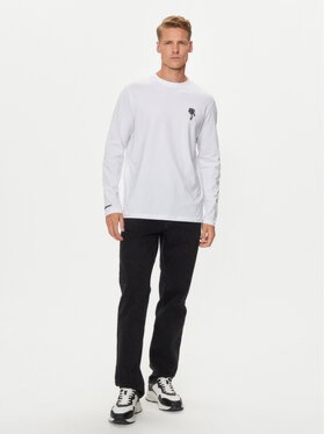 KARL LAGERFELD Longsleeve 755405 543221 Biały Slim Fit