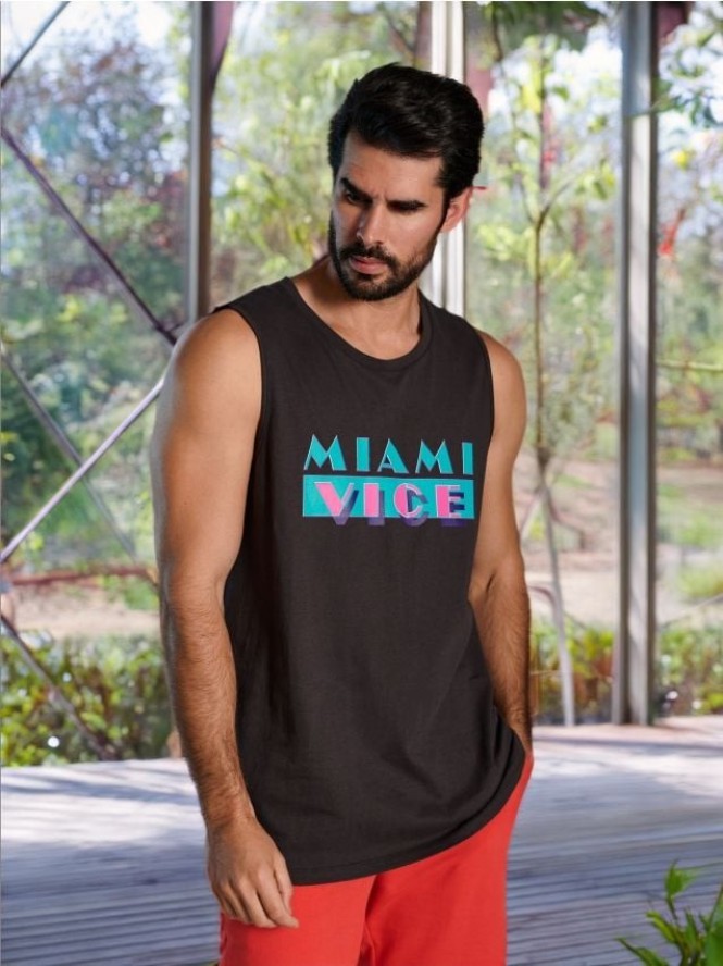 Tank top Miami Vice - szary