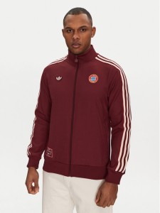 adidas Bluza FC Bayern Terrace JF0582 Czerwony Slim Fit