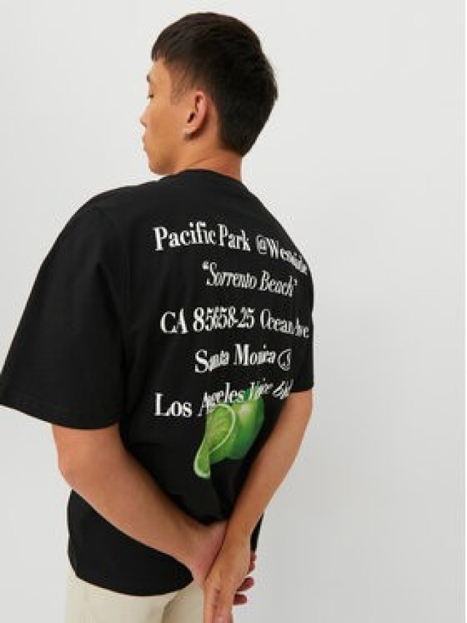 Jack&Jones T-Shirt Grocery 12230754 Czarny Oversize