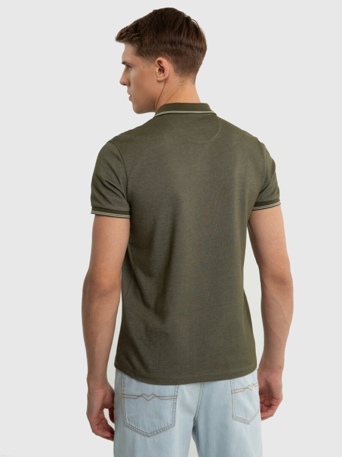 Koszulka męska polo khaki Harrison 303