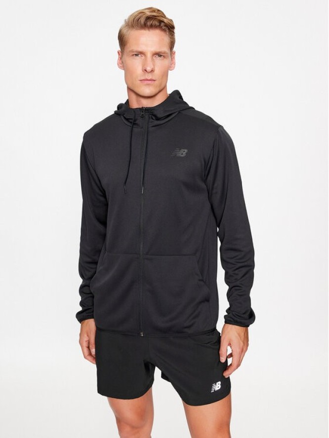 New Balance Bluza Tenacity Knit Training Hoodie MJ33122 Czarny Regular Fit