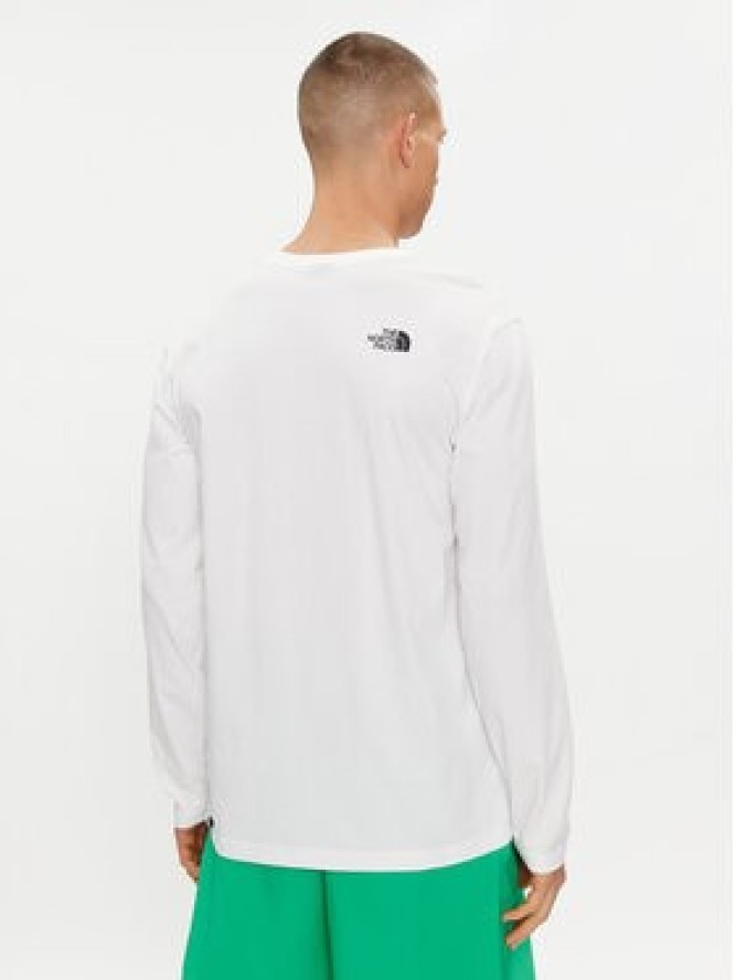 The North Face Longsleeve Simple Dome NF0A87QN Biały Regular Fit
