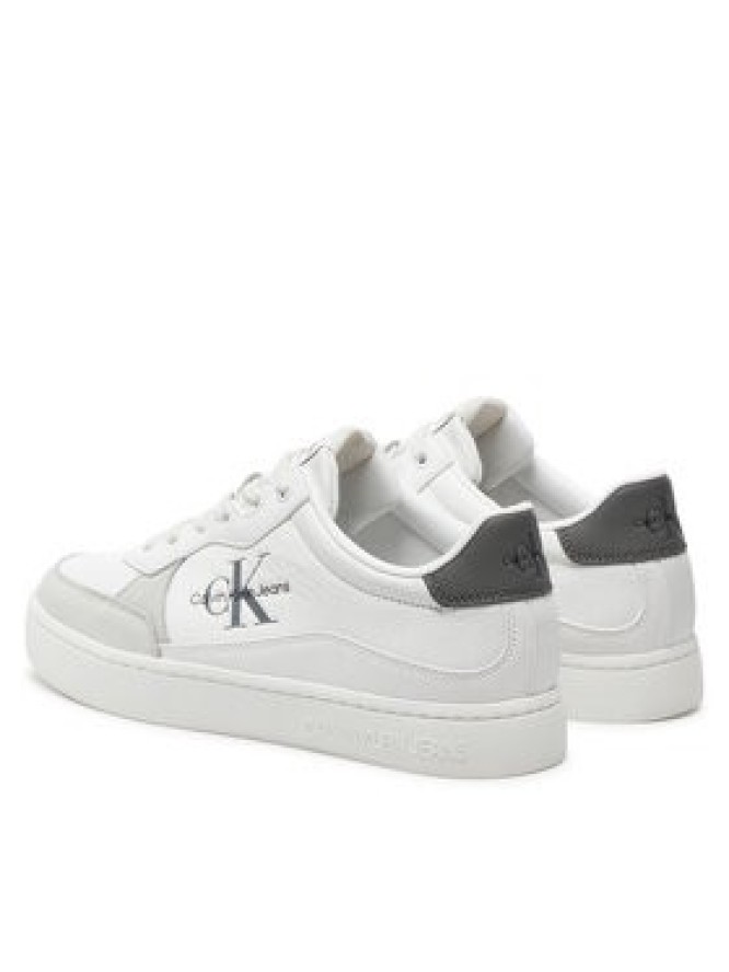 Calvin Klein Jeans Sneakersy Classic Cupsole Low Lth Ml YM0YM00885 Biały