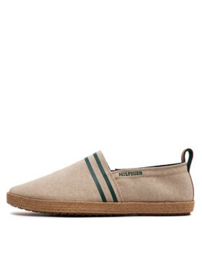 Tommy Hilfiger Espadryle Hilfiger Espadrille C Chambray FM0FM04982 Beżowy