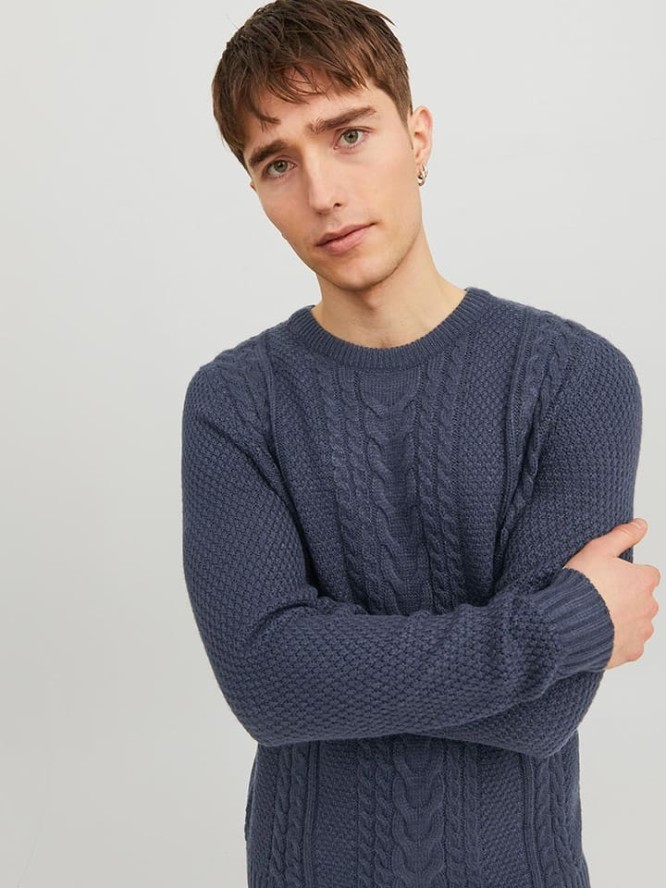 Jack & Jones Sweter w kolorze granatowym rozmiar: L