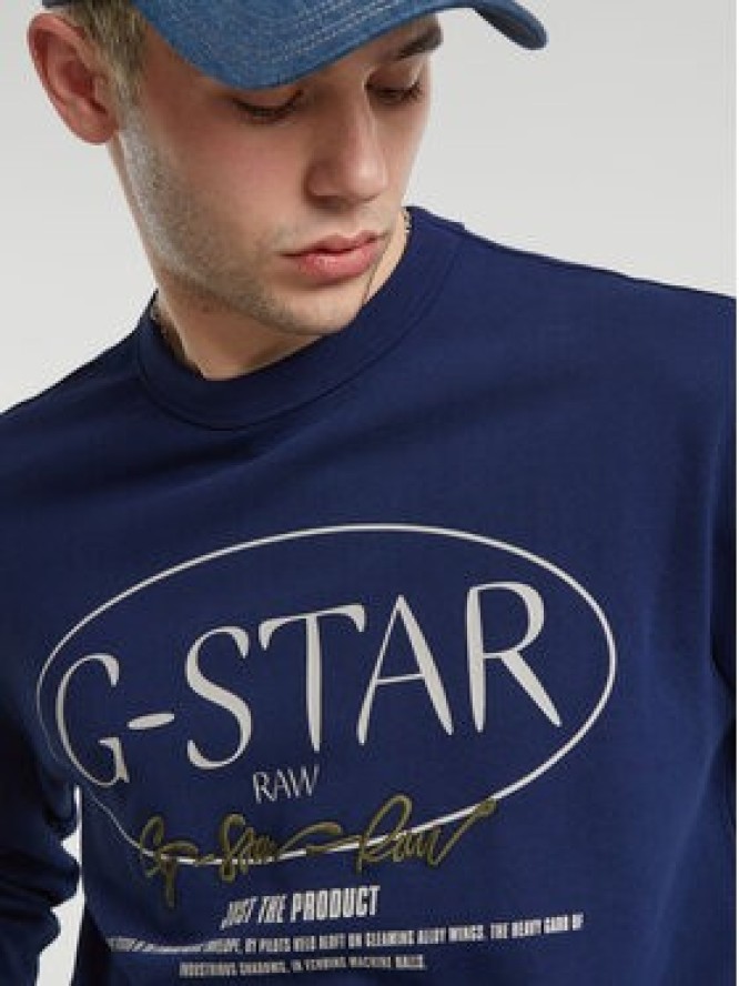 G-Star Raw Bluza Circle D25100-D257 Niebieski Regular Fit