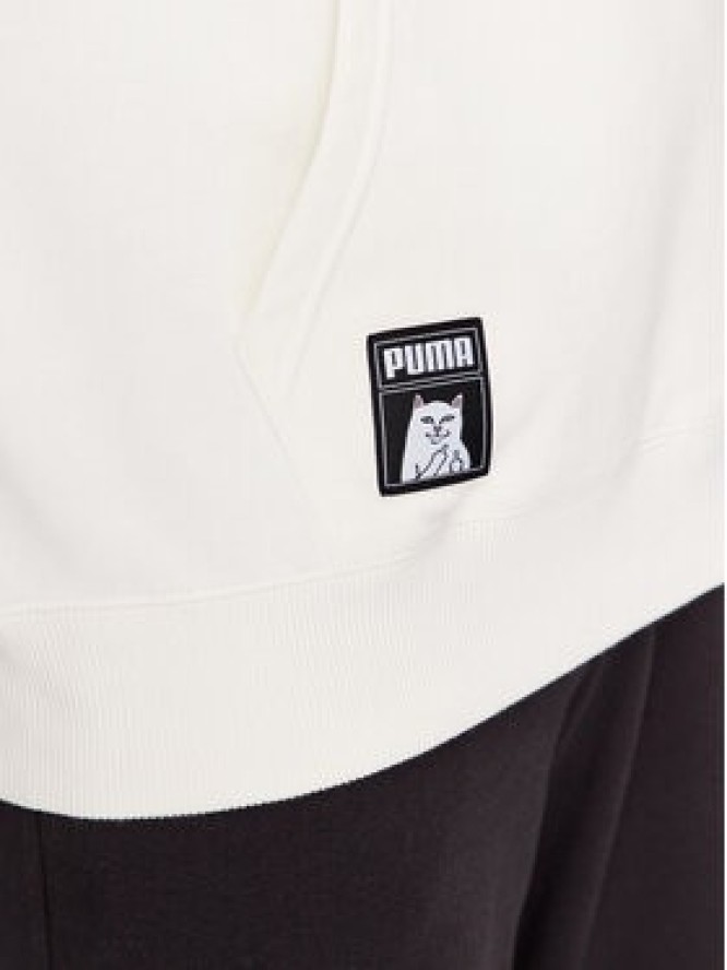 Puma Bluza RIPNDIP 622197 Écru Relaxed Fit