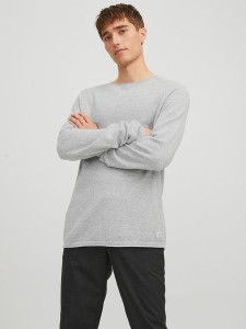 Jack & Jones Sweter "Hill" w kolorze szarym rozmiar: M
