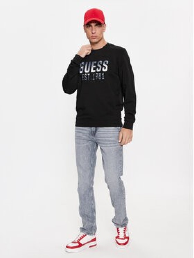 Guess Bluza M4RQ08 KBK32 Czarny Regular Fit