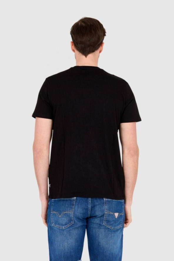 GUESS T-shirt czarny slim fit