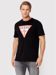 Guess T-Shirt M2GI68 KBA60 Czarny Regular Fit