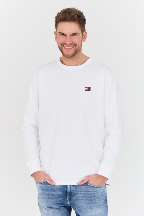 TOMMY JEANS Biały longsleeve