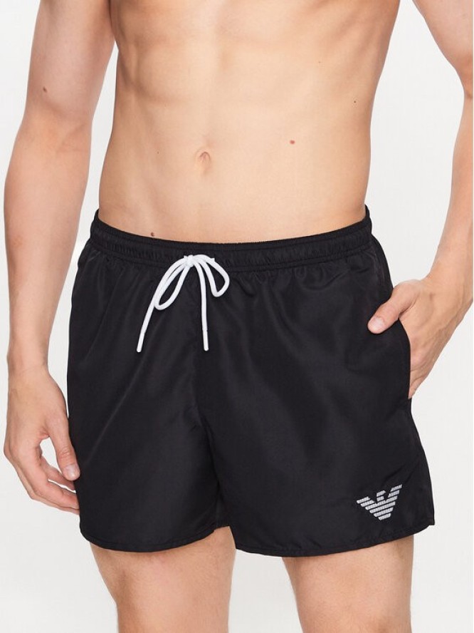 Emporio Armani Underwear Szorty kąpielowe 211752 3R438 00020 Czarny Regular Fit