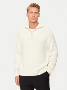 Jack&Jones Sweter Frederiksberg 12262055 Écru Loose Fit