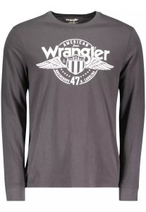 WRANGLER LS AMERICANA TEE MĘSKA KOSZULKA DŁUGI RĘKAW USA FADED BLACK W7JBD3XV6