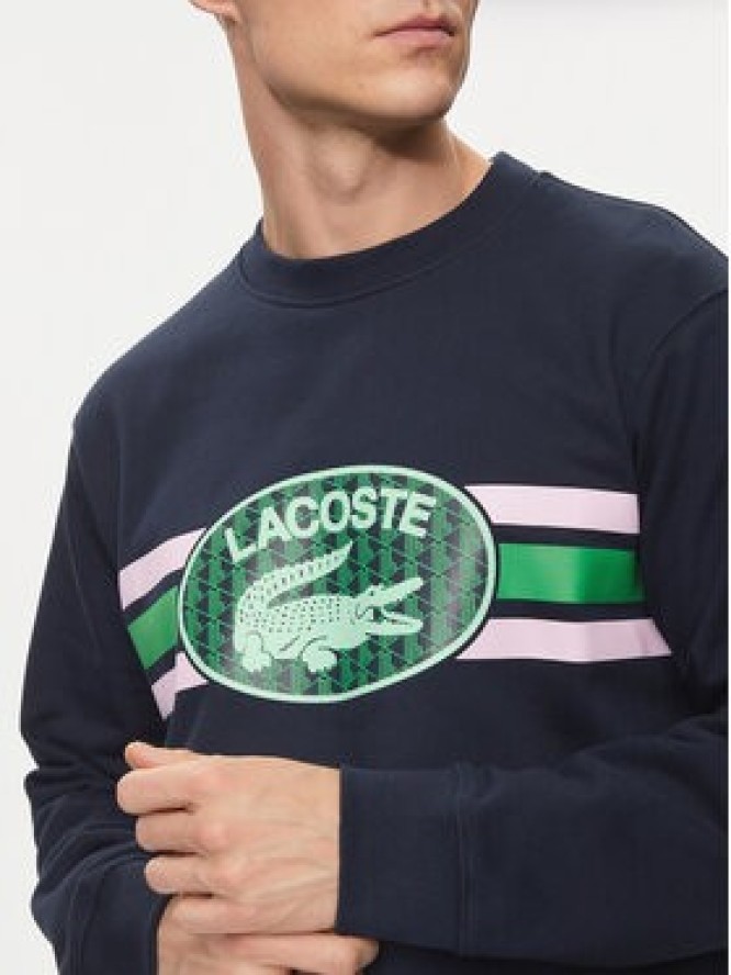 Lacoste Bluza SH1420 Granatowy Regular Fit