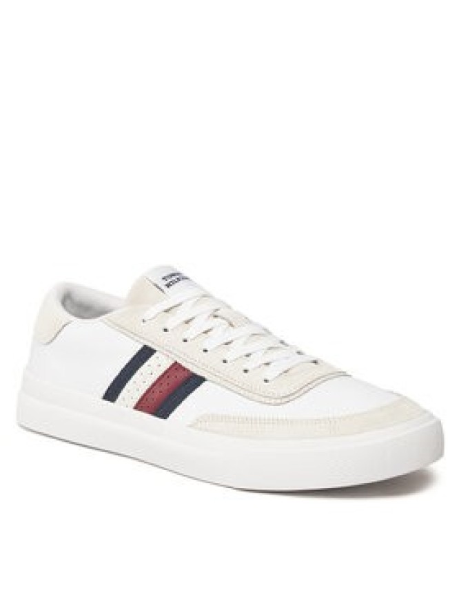 Tommy Hilfiger Sneakersy Th Cupset Rwb Lth FM0FM04975 Biały