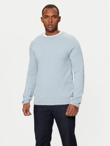 Jack&Jones Sweter 12157321 Błękitny Regular Fit