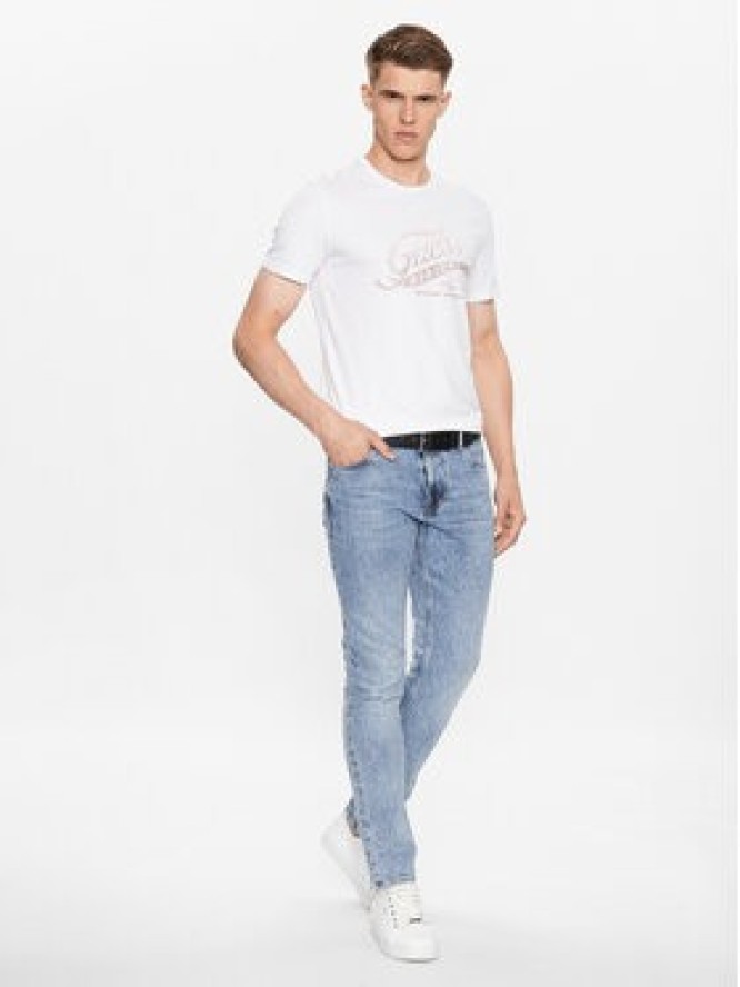 Guess T-Shirt M3YI27 J1314 Biały Slim Fit