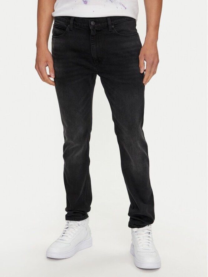 Hugo Jeansy 50524229 Czarny Extra Slim Fit