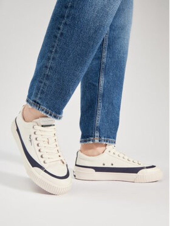 Pepe Jeans Trampki Ben Band M PMS31043 Biały